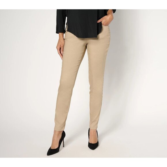 Belle by Kim Gravel Pants - Belle by Kim Gravel Regular Mega Modal Chic Legging Size 0 Silver Mink Neutral